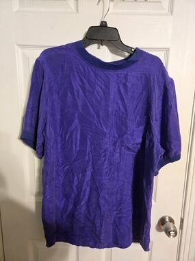 Vintage Saks Fifth Avenue -Real Clothes- 100% Silk Pocket Tee